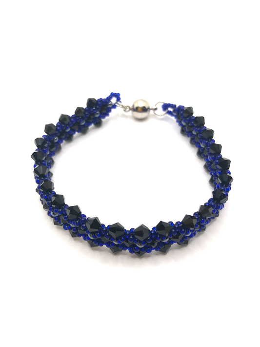Black & Cobalt Gems Bracelet