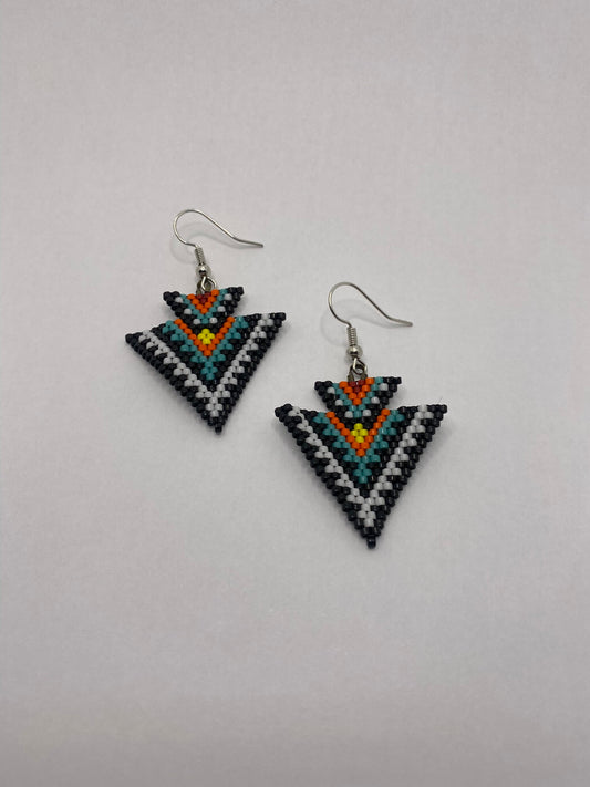 Native inspired bead earrings