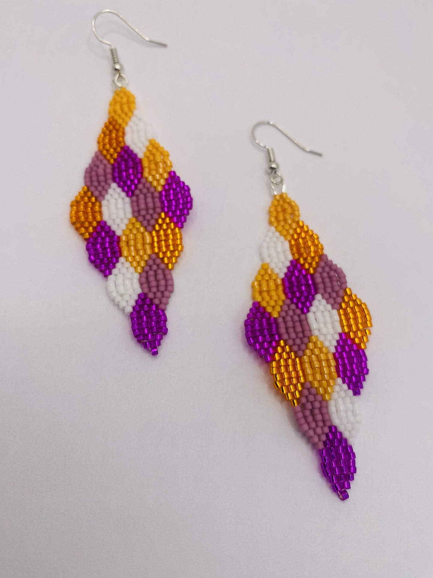 Vibrant Color Stack Earrings